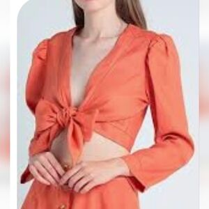 Lisa Marie Fernandez Linen Crop Top Jacket/Bolero